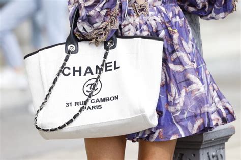 chanel caviar beige bag|The Chanel Deauville Tote, An Ode to the French .